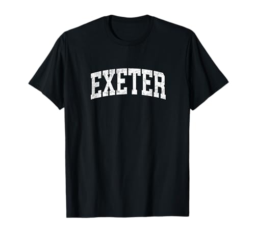 Design sportivo sportivo vintage di Exeter New Hampshire NH Maglietta