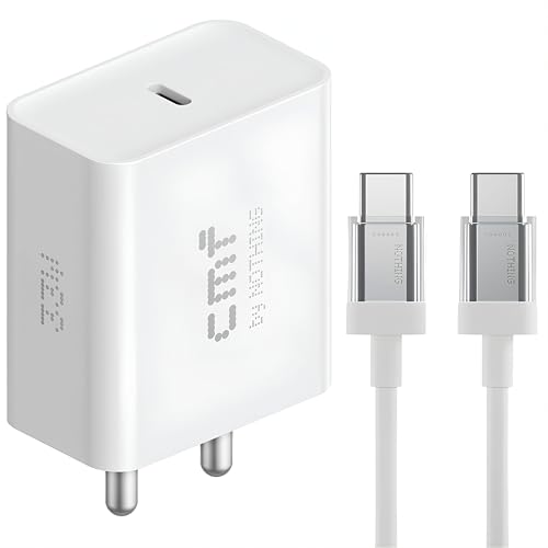 Image of Original 33W Type C Adapter with 1M Cable Quick Charging Charger for CMF Phone 1 /Nothing Phone 2a /2a Plus /2 /2A Special Edition /Buds and Other USB-C Devices, Quick Charging, White