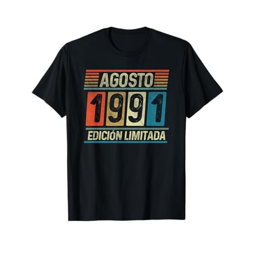 Agosto 1991 Vintage - 31 años Regalo Cumpleaños Hombre Camiseta