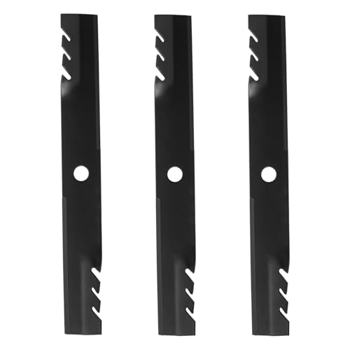 ZALANA 103-6393 103-6398 Lawn Mower Toothed Mulching Blades Replaces 103-6383 116-5174 96-749 Compatible with Exmark Lazer Z DS-Series E-Series Turf Tracer 60 Deck (3PCS)