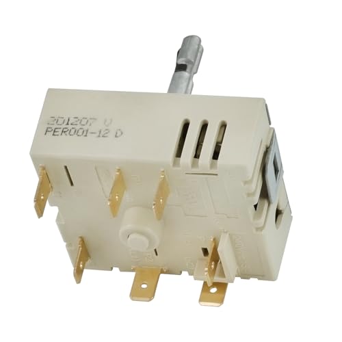 DG44-01006B PER001-12D Dual Infinite Switch Compatible with Samsung Range Surface Element Control DG44-01006B Dual Infinite Switch Replaces for Samsung PER001-12D for Stove Replacement Parts