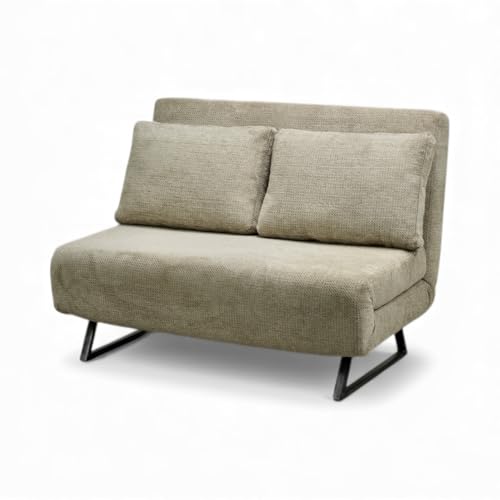 Kosmi Canapé Convertible BZ – Canapé Lit Dépliable – Couchage Quotidien ou Occasionnel – Gain de Place – Salon, Studio, Chambre d’Ami (Nami Beige)