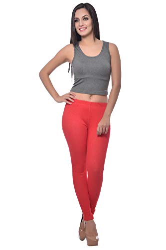Image of Frenchtrendz Women's Slim Fit Mid Rise Stretchable Cotton Modal Spandex Jegging Pull On