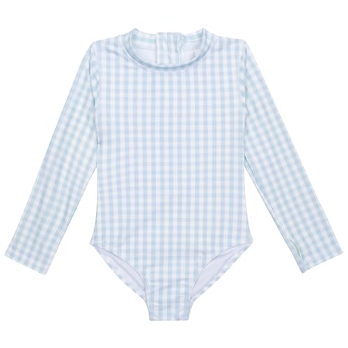 Image of SwimZip® Girls' Long Sleeve One-Piece Swimsuit with UPF 50+ Sun Protection