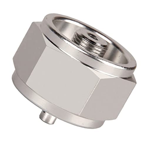 Toddmomy Adaptador de Tanque para Camping Conversor de Gas Portátil de Aluminio Resistente con Llave Accesorio Ligero y para Estufa de Camping al Aire