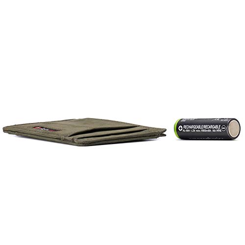 Image of Alpine Swiss RFID Minimalist Oliver Front Pocket Wallet For Men Leather Comes in a Gift Box, Nubuck Tan, One Size, Front Pocket Wallet