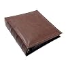 Schulz Leather Vintage Coin Sewn Album Scrapbook Multi Functional 300pcs of 2 Euro for Albums Collectors Brown