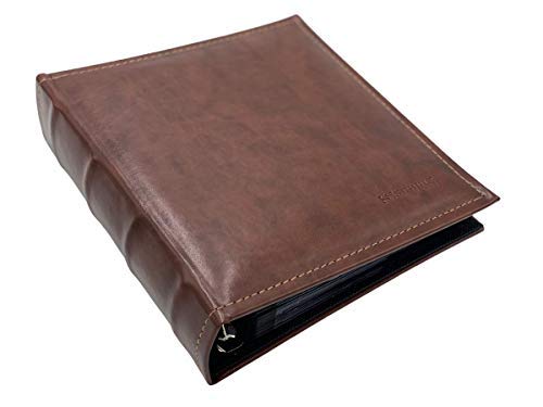 Album 2 Euro en cuir vintage Midi-M & Schulz cousu main pour collectionneur