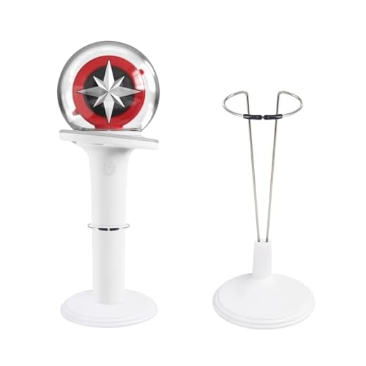 MingQiEven Lightstick Stand 2 Pack White Holder for Official Lightsticks Fits Complicable with Stray Kids|Enhypen|Ateez|Twice|Kpop