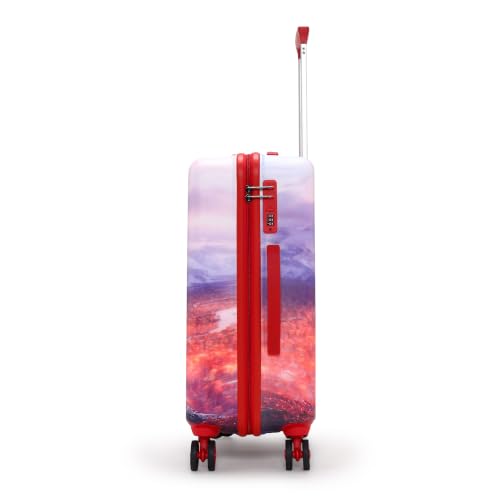 Image of NOVEX Disney Frozen Travelling Kids Trolley Bags For Girls | Spinner Luggage /Suitcase For Kid With 4 Wheel | Red, 18-Inch Roller Case | Polycarbonate Unique Bags, 50 Cm
