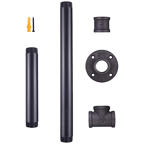 Niubid 38 Inch Industrial Pipe Table Leg For Bar Height Pub Table, H-Shape, Iron Base Legs Coffee Tables, Desks, Nightstand - Vintage, Mid-Century Modern Aesthetic 2 Pack #TOP3