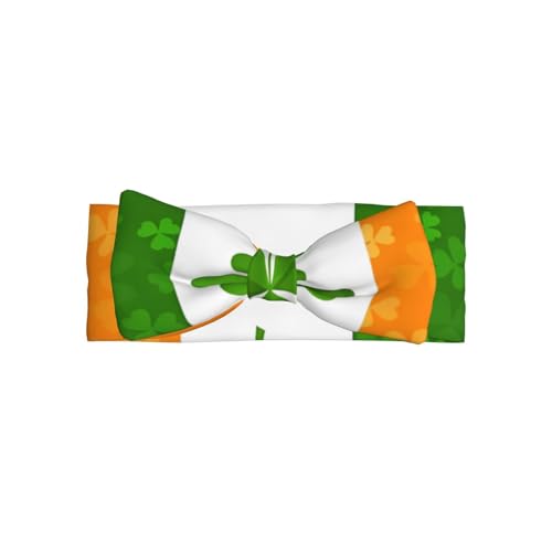 irish flag Baby Headbands Soft Nylon Hairbands with Stretchy Bows Girls Hair Accessories for Newborn Infant Toddler Kids