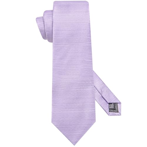 Image of Hi-Tie Men Silk Ties Set with Flower Lapel Pin Necktie Pocket Square Cufflinks for Tuxedo Wedding Business