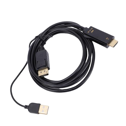 Cable Adaptador HDMI a DisplayPort 4K de 1.8m para Disfrutar de Tus Videojuegos sin Interrupciones