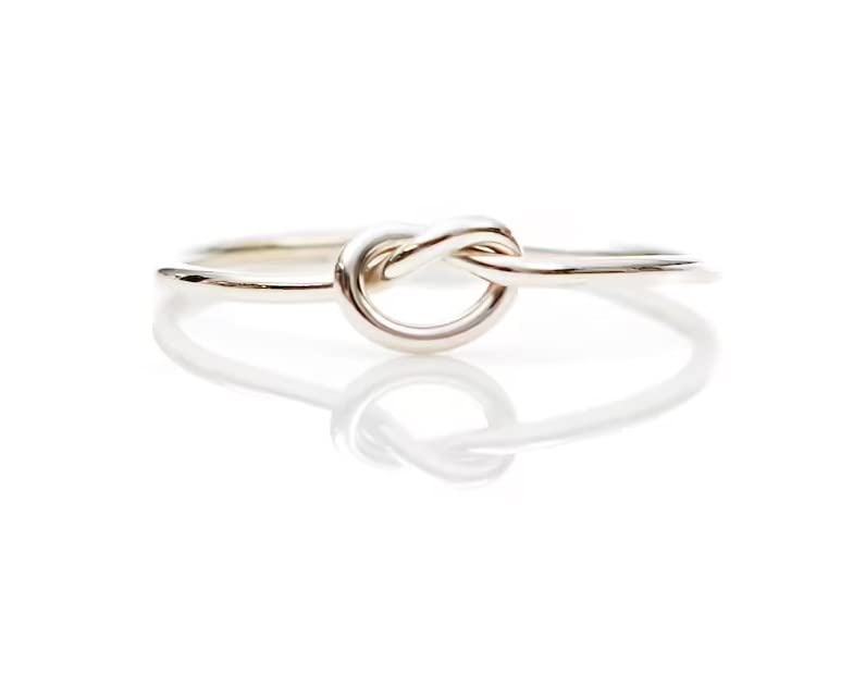 925 Sterling Silver Dainty Knot Promise Ring (For Womens, Size 15) (B09X74HPS7) Amazon Price History, Amazon Price Tracker