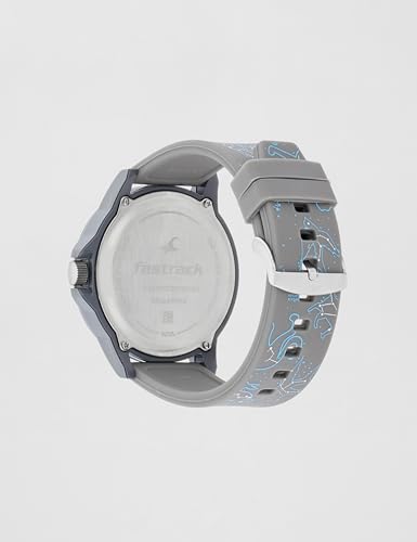 Image of Fastrack Space Rover Quartz Analog Black Dial Silicone Strap Unisex Watch-38024PP54 /NT38024PP54