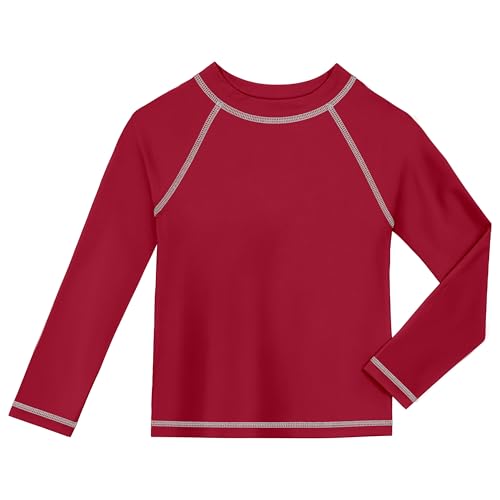 Image of City Threads Rash Guard for Boys SPF 50+ Made in USA, Long Sleeve Swim Shirt with Sun Protection, Toddler, and Youth Sizes