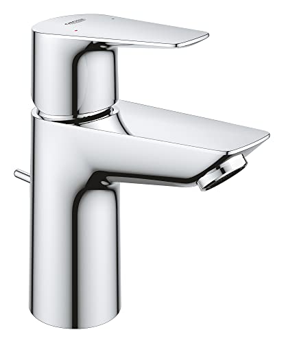 BauEdge 23328001 - Grifo monomando para lavabo (tamaño S), color negro
