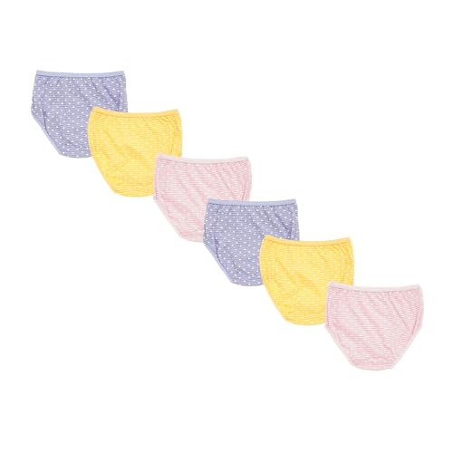 Image of Red Rose Kids Girls Cotton Printed Panty Pack of 6-Assorted