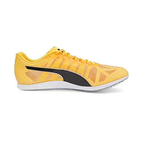 PUMA PUMA Men's EVOSPEED MID-DISTANCE 4 Track and Field Shoe, Sun Stream-Puma Black, 10