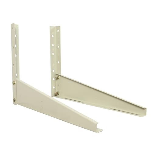 Image of BonKaso Heavy Duty AC Stand for Outdoor Unit | Mild Steel Rust Proof Wall Mount Bracket with Powder Coated Finish | Supports Up to 200kg | AC Outdoor Unit Stand with Fasteners | Pack of 1