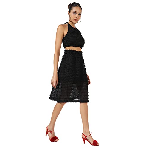 Image of Campus Sutra Women's Co-Ord Set For Casual Wear | Polyester Breathable Fabric Clothing Set Crafted With Comfort Fit And High Performance For Everyday Wear |
