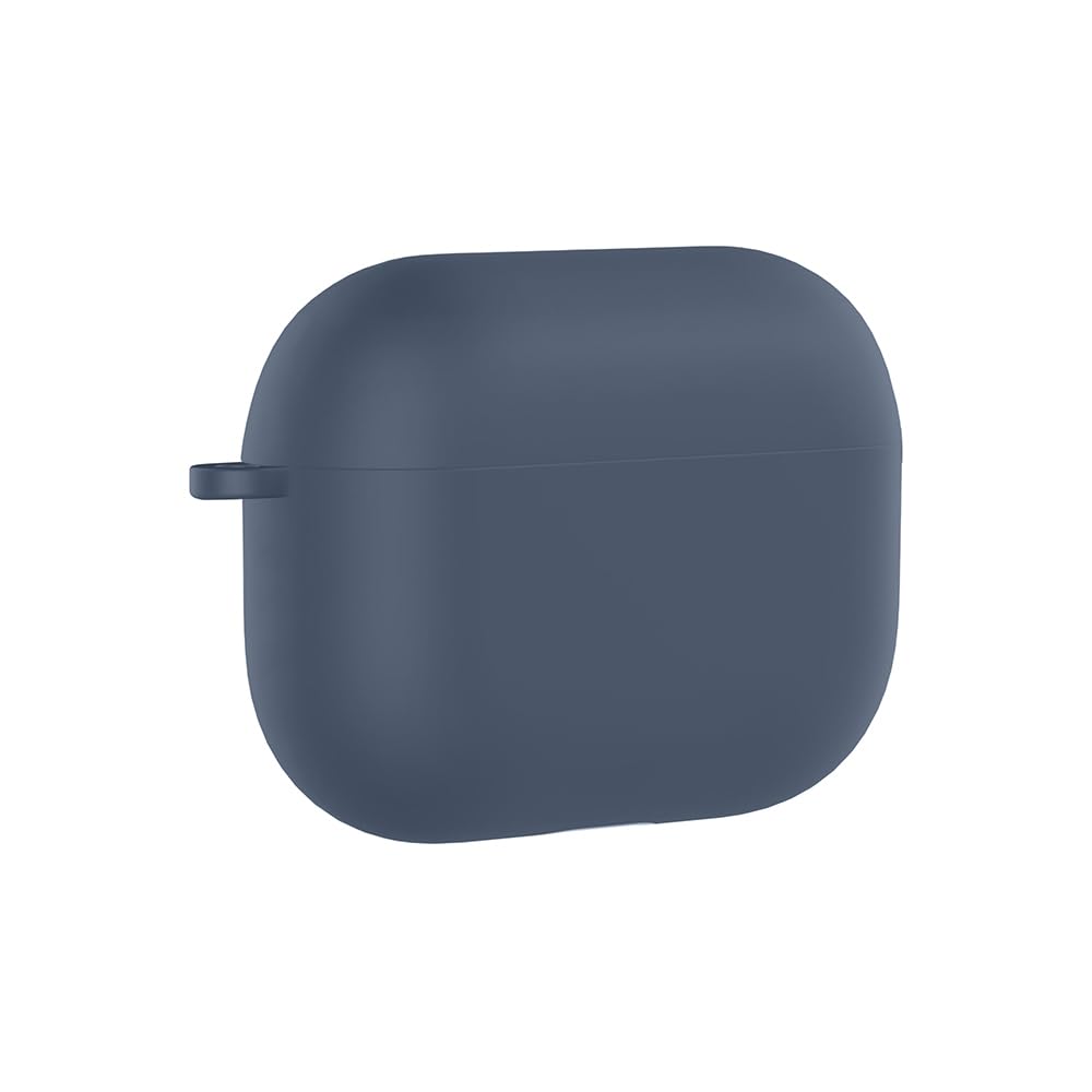 PSR Aksesuar AirPods Pro 3 Uyumlu Silikon Kılıf – Darbe ve Çizilme Koruyucu, Soft Touch Silikon, Kablosuz Şarj Destekli, Taşıma İpi Slotlu (Lacivert)
