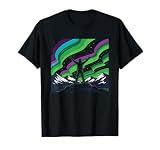 Aurora Chaser Illustrated Nordic Night Sky Northern Lights T-Shirt
