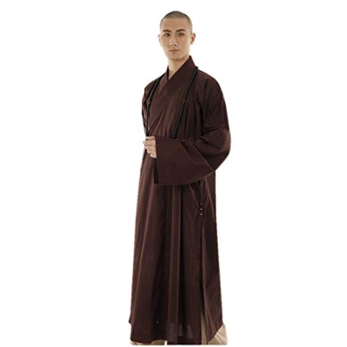 ZanYing Shaolin Unisex Monk Kung fu Robe Bichounic Lama Long Gown Summer3