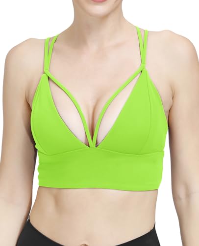 Image of MotoRun Bralettes for Women, Strappy Sports Bra Push up Bralette Sexy Bras Rave Top
