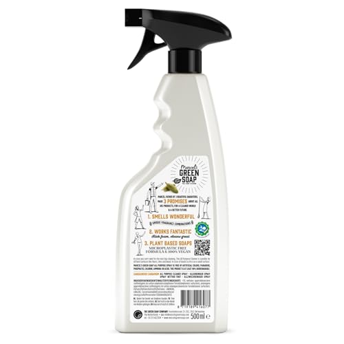 Marcel's Green Soap – Allzweckreiniger Spray Sandelholz & Kardamom – Reinigungsspray – Mikroplastikfreie Formel – Vegan – 100% recycelte Plastikflasche - Nachfüllbar – 500 ml
