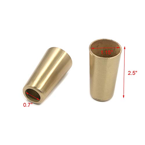 Geesatis 4 Pcs Metal Chair Leg Cap Round Furniture Leg Cover Diameter 1 Inch Table Chair Sofa Feet Cover For Floor Protector, Zinc Alloy, Gold #TOP2