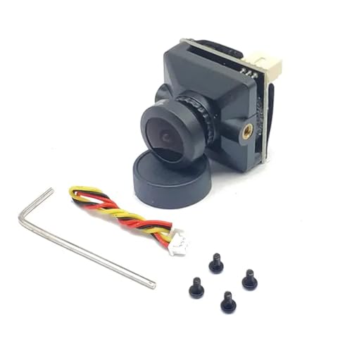 Cámara FPV 1200TVL Lente de 2,1 mm 1/3 CMOS PAL WDR Compatible con drones de carreras RC FPV(1PCS Black)