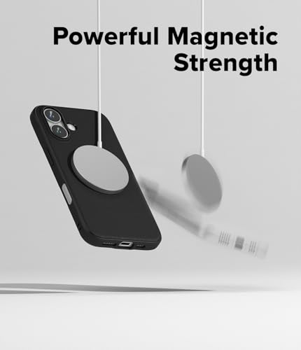 Image of Ringke Onyx Magnetic Compatible with iPhone 16 Plus Case Cover [Strong Magnet] Military-Grade Protection TPU Shockproof Rugged Bumper Full Protection iPhone 16 Plus Back Cover - Black