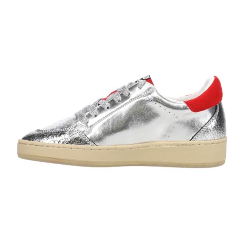 Vintage Havana Women's Denisse Sneaker, Washed Silver/Red, 63