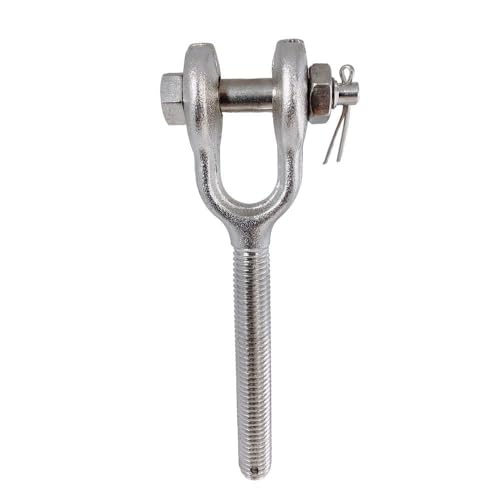 1 Pieza Tensor Quijada de Acero Inoxidable T316 5/16", Rosca Derecha, Capacidad de Carga 800 lb para Aparejo Marítimo, Barandilla de Cable y Cuerda de Alambre miniatura 3