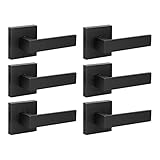 KNOBWELL 6 Pack Heavy Duty Dummy Door Handle Door Leversets, Dummy Lever, Single Sided Handle for...
