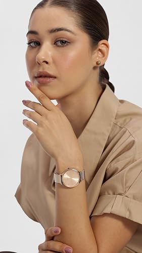 Image of Obaku Tang Lille Roses Analog Gold Dial Women's Watch-V260LXVVMV