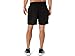 ASICS Men's Silver 2N1 7IN Short Running Apparel, M, Performance Black/Performance Black