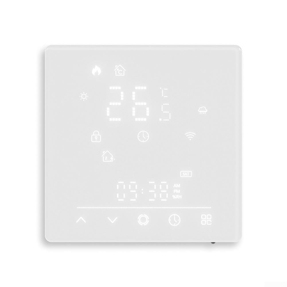 Matter Smart Thermostat für Tuya für moes WLAN Heizung Temperaturregler Fußbodenheizung Wandheizung 230V für weiß(GB-Wifi)