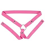 Keuschheitsgürtel für Herren,Peniskäfig Fester Hilfsriemen Cock Cage Chastity Belt, Elastisch Chastity Cage Gürtel Männer (Rosa)