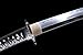 MURASAME Tanto Sword Clay Tempered T10 Steel Real Hamon Very Sharp Full Tang Short Katana