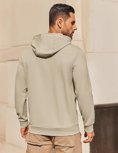 Image of COOFANDY Mens Hoodie Long Sleeve Casual Pullover Hooded Sweatshirt Fashion Drawstring Hoodies with Pocket