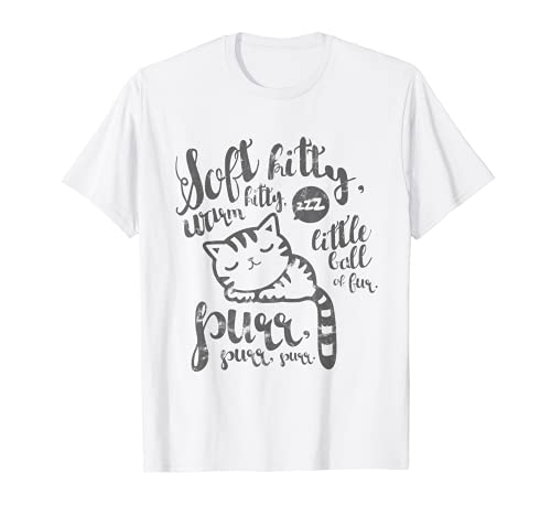 Cute Soft Kitty Warm Kitty Happy Kitty Sleepy Kitty T-Shirt