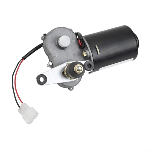 Fauhapyway Elektrischer Scheibenwischermotor, 12 V, für Fischerboote, Marine, Wohnwagen, Fahrzeuge, Wasserfahrzeuge, Außenbereich, Schwarz (Wischermotor)
