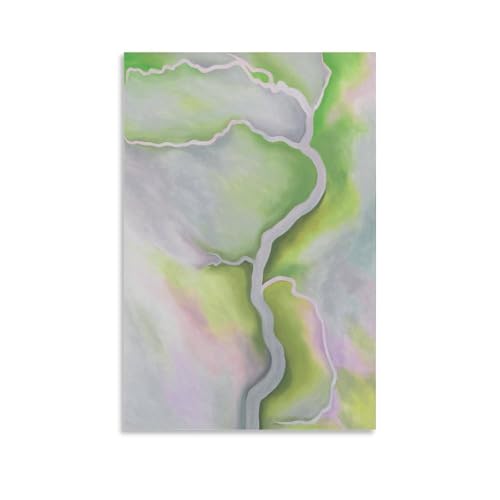 Poster Georgia O'Keeffe de la peinture à suspendre depuis la rivière 40x60 cm
