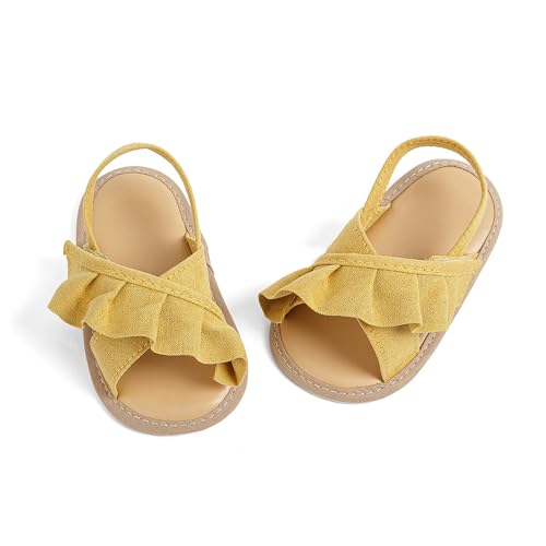 Baby Sandals Summer Baby Shoes Rubber Sole Non Slip Floor Sandals Lace Toddler Shoes Casual Girls Shoe Size 5 5