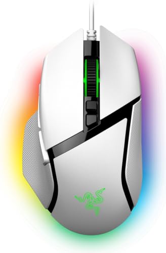 Razer Basilisk V3 - Ergonomic Wired Gaming Mouse - White...