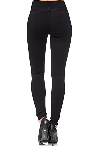 Elara Miss Anna Damen Stretch Hose Skinny Jegging Chunkyrayan A08 Black 38 (M)