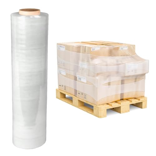 Pallet Wrap - Shrink Wrap - Cling Film - Stretch Wrap 400mm x 250m Heavy Duty Clear Packaging Roll - Waterproof Wrapping Roll for Industrial & Warehouse Uses- Moving, Packing, Shipping - ASPIRE UK (1)